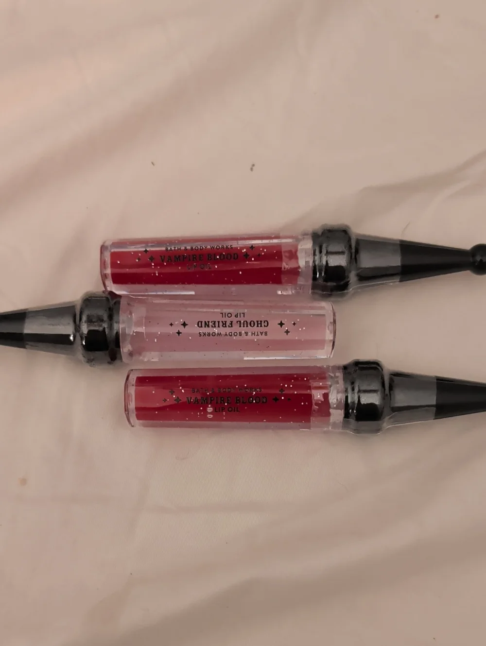 Bath & Body Works Lip Oils Trio — Red and Pink